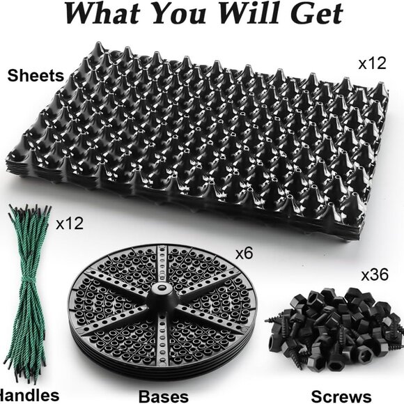 Air Pruning Planters 5 Gallon 6-Pack, Sturdy Plastic Roots Control Planter - Picture 5 of 6